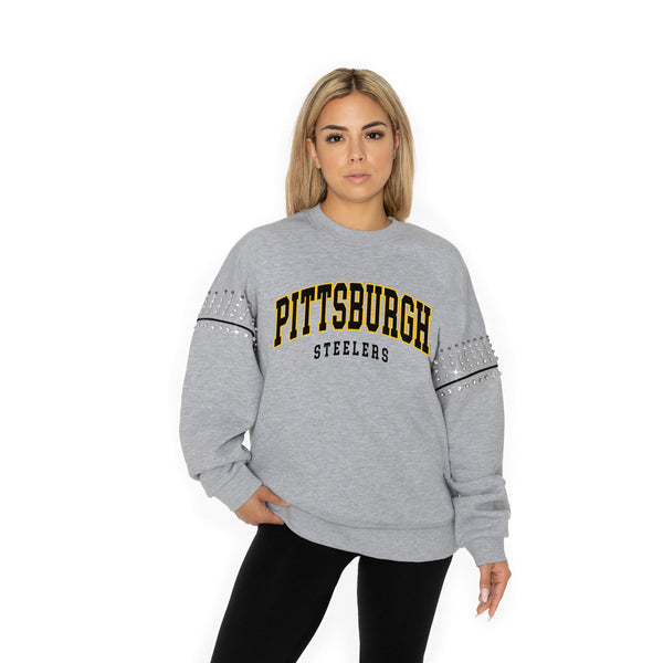 Gameday Couture PITTSBURGH STEELERS Competitive Edge Jewel-Trim Pullover