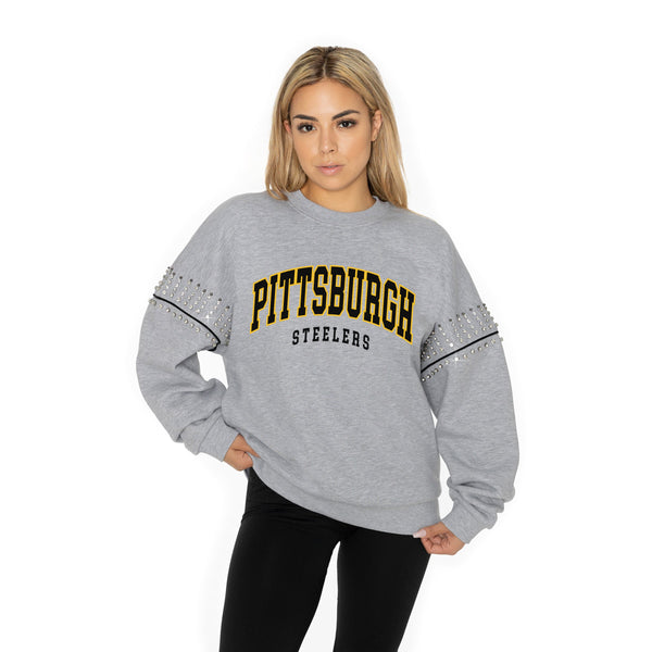 Gameday Couture PITTSBURGH STEELERS Competitive Edge Jewel-Trim Pullover