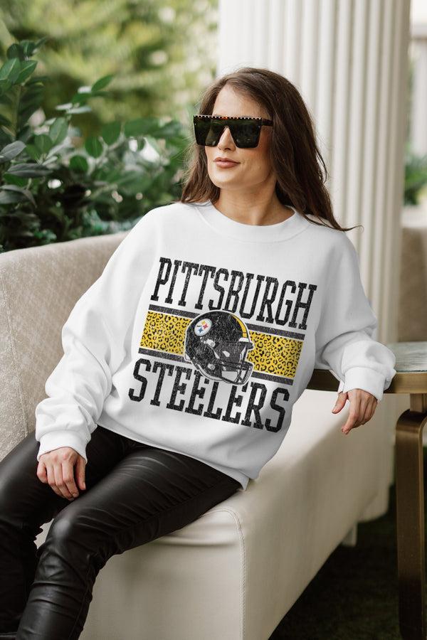 Gameday Couture PITTSBURGH STEELERS Fair Catch Crewneck Pullover