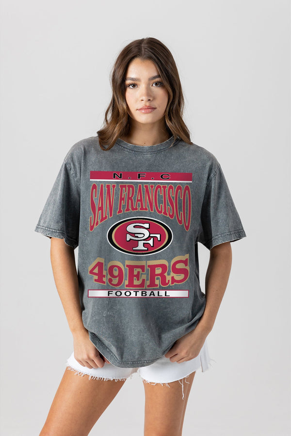 Gameday Couture SAN FRANCISCO 49ERS CLASSIC GRIND WASHED RELAXED FIT TEE