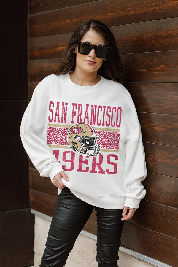 gameday couture SAN FRANCISCO 49ERS Fair Catch Crewneck Pullover