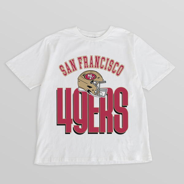 gameday couture SAN FRANCISCO 49ERS FIERCE FOCUS WASHED RELAXED FIT TEE