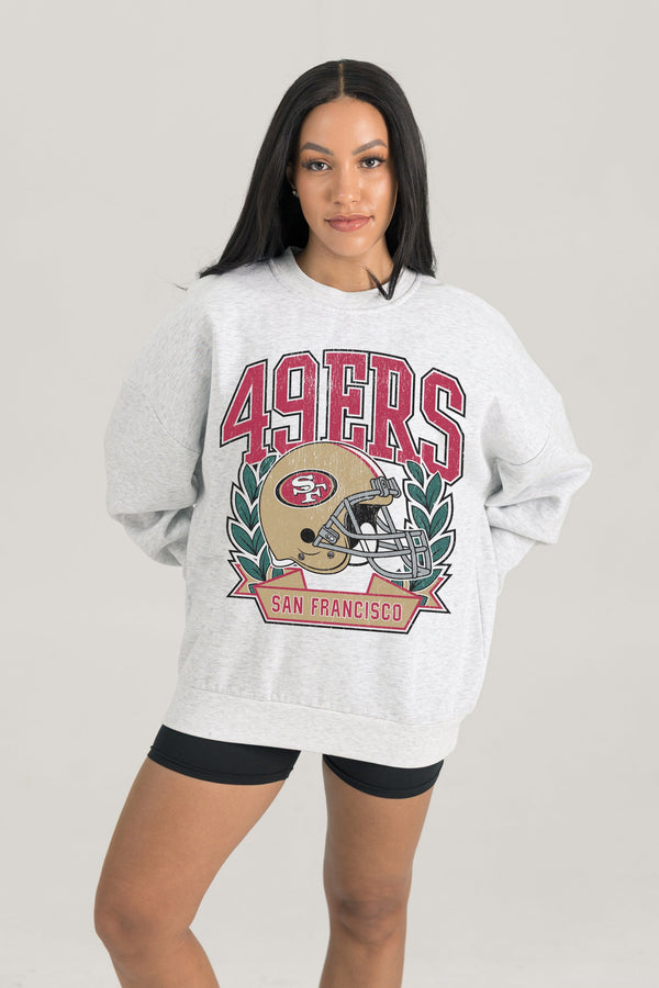 Gameday Couture SAN FRANCISCO 49ERS Heritage Fleece Crewneck Pullover