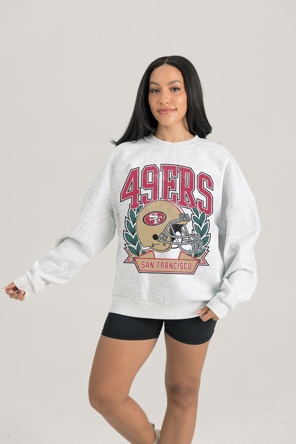 Gameday Couture SAN FRANCISCO 49ERS Heritage Fleece Crewneck Pullover