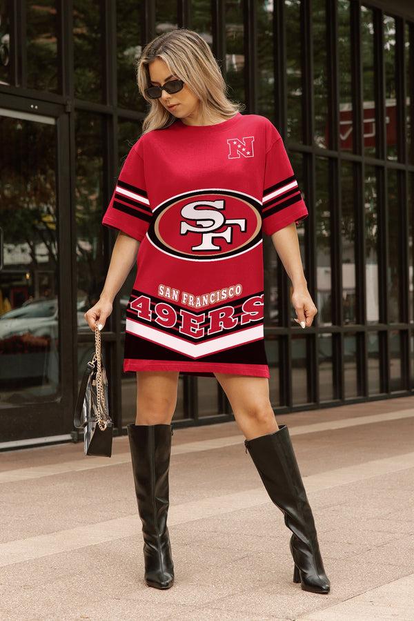 Gameday Couture SAN FRANCISCO 49ERS PERFECT SCORE RETRO T-SHIRT DRESS