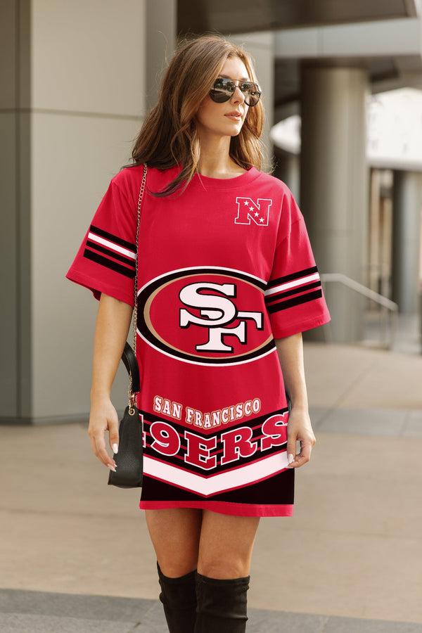 Gameday Couture SAN FRANCISCO 49ERS PERFECT SCORE RETRO T-SHIRT DRESS
