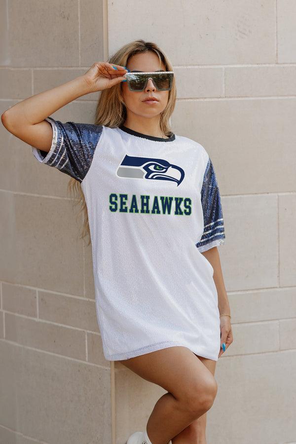 Gameday Couture SEATTLE SEAHAWKS Bling It Sequined Jersey Dress