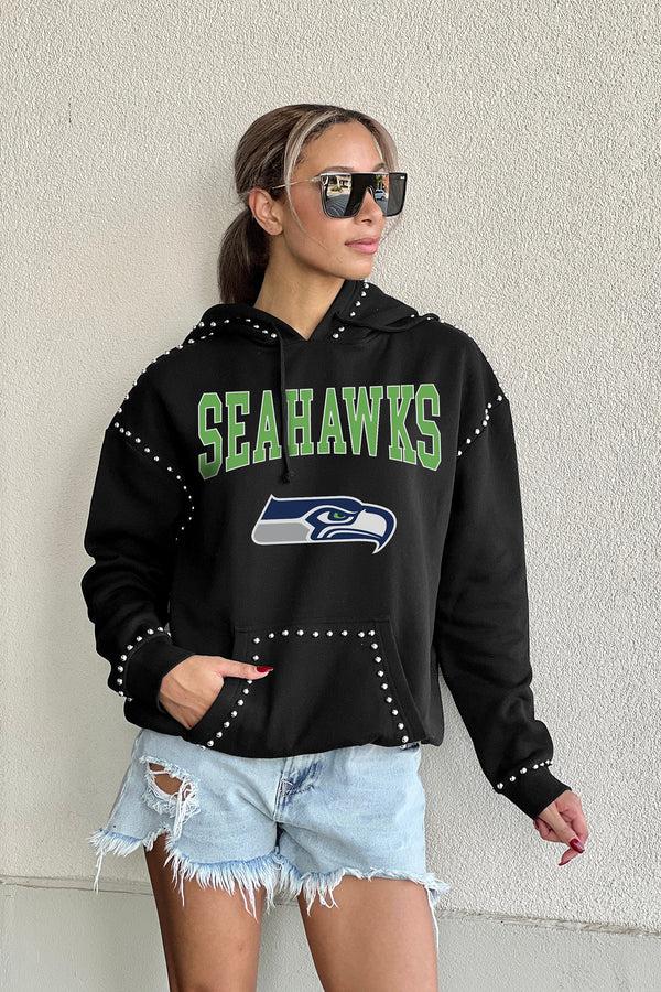 Gameday Couture SEATTLE SEAHAWKS Catch The Vibe Studded-Detail Hoodie