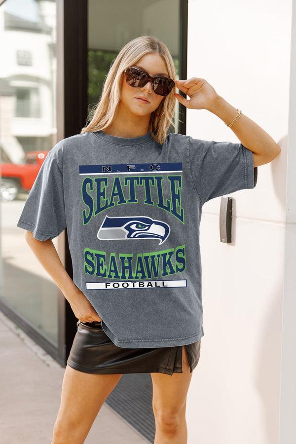 Gameday Couture SEATTLE SEAHAWKS CLASSIC GRIND WASHED RELAXED FIT TEE