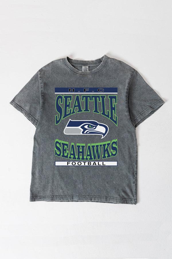 gameday couture SEATTLE SEAHAWKS CLASSIC GRIND WASHED RELAXED FIT TEE