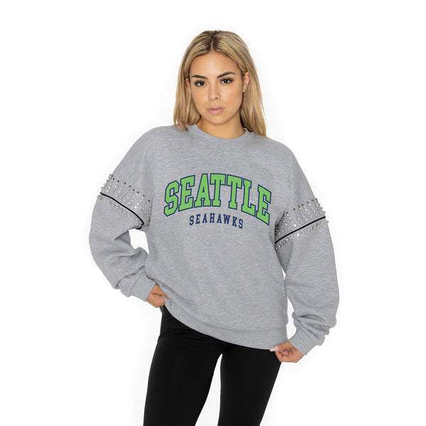 Gameday Couture SEATTLE SEAHAWKS Competitive Edge Jewel-Trim Pullover