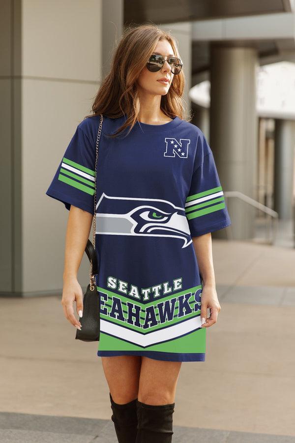 Gameday Couture SEATTLE SEAHAWKS PERFECT SCORE RETRO T-SHIRT DRESS
