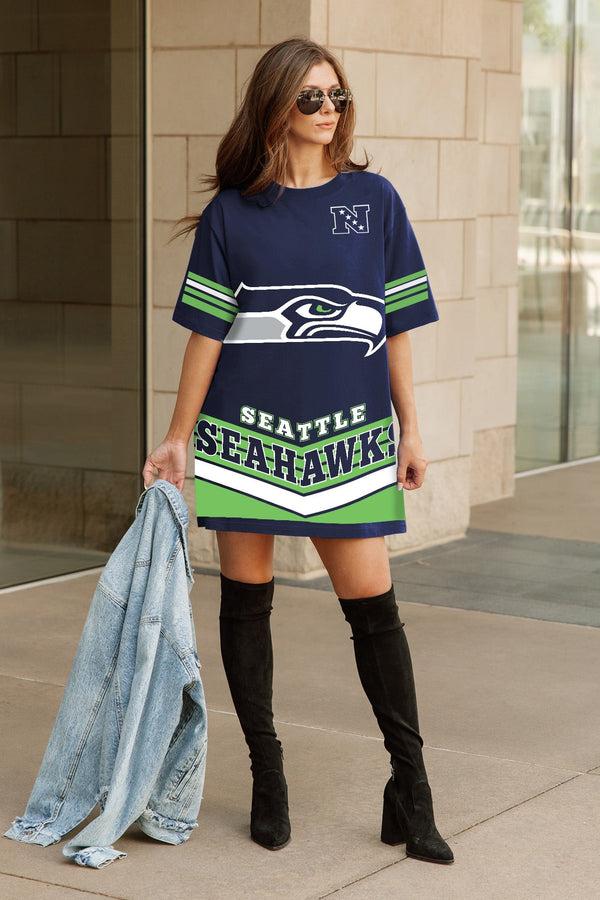 Gameday Couture SEATTLE SEAHAWKS PERFECT SCORE RETRO T-SHIRT DRESS