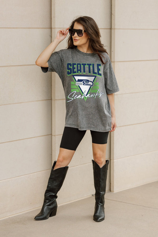 Gameday Couture SEATTLE SEAHAWKS Play It Forward Oversized Crewneck Tee