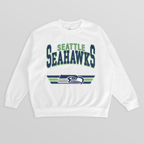 gameday couture SEATTLE SEAHAWKS SWIFT STRIKE PREMIUM FLEECE CREWNECK PULLOVER
