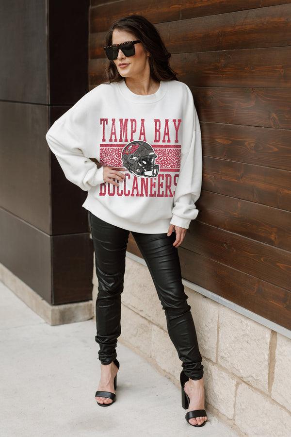 Gameday Couture TAMPA BAY BUCCANEERS Fair Catch Crewneck Pullover