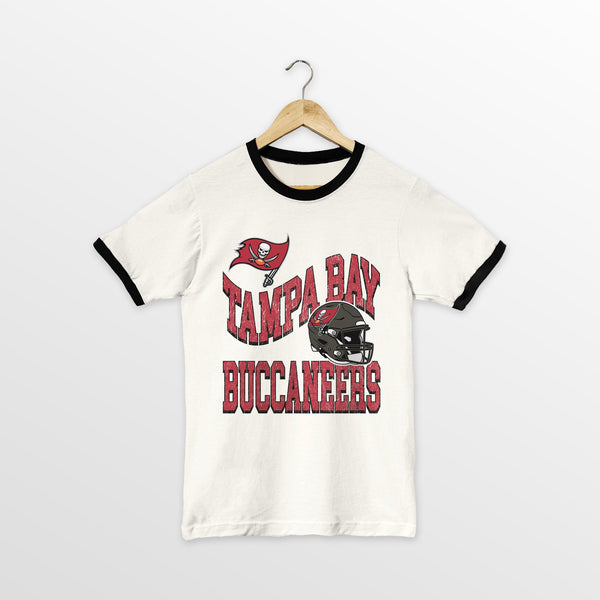 gameday couture TAMPA BAY BUCCANEERS HARD EARNED VINTAGE RINGER TEE