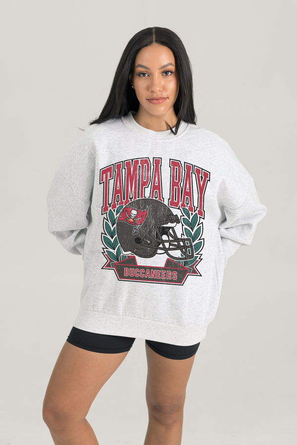 Gameday Couture TAMPA BAY BUCCANEERS Heritage Fleece Crewneck Pullover