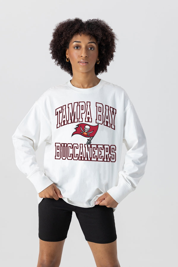 Gameday Couture TAMPA BAY BUCCANEERS Mind Games Oversized Long-Sleeve Tee