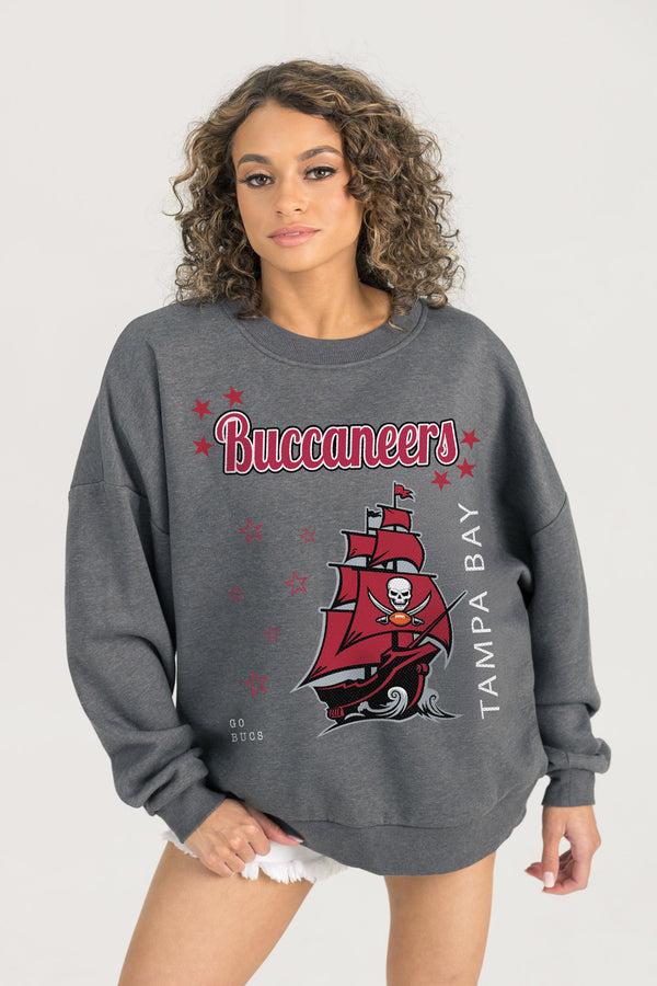 Gameday Couture TAMPA BAY BUCCANEERS Ready To Rumble Fleece Crewneck Pullover