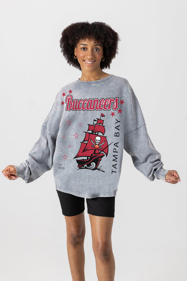 gameday couture TAMPA BAY BUCCANEERS Starbound Oversized Long-Sleeve Tee