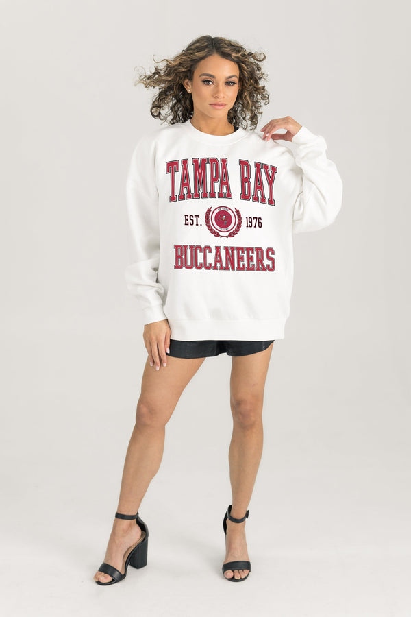 Gameday Couture TAMPA BAY BUCCANEERS Timeless Triumph Fleece Crewneck Pullover