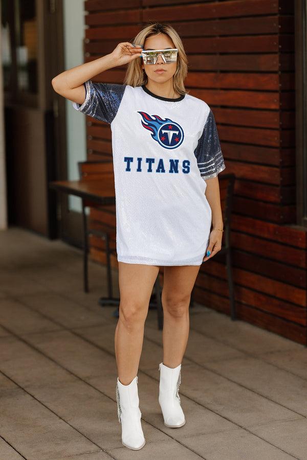Gameday Couture TENNESSEE TITANS Bling It Sequined Jersey Dress