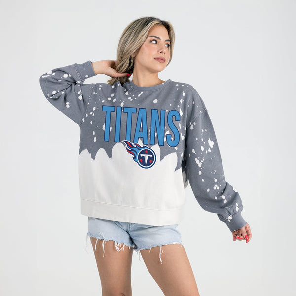 Gameday Couture TENNESSEE TITANS CASUAL FAN LONG-SLEEVE FRENCH TERRY PULLOVER