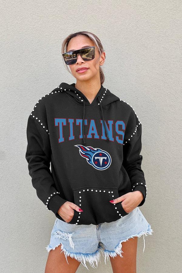 gameday couture TENNESSEE TITANS Catch The Vibe Studded-Detail Hoodie