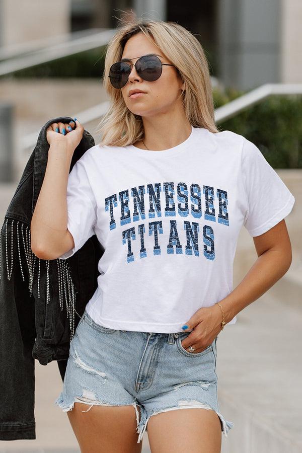 Gameday Couture TENNESSEE TITANS Claim To Fame Boxy-Fit Crop Tee