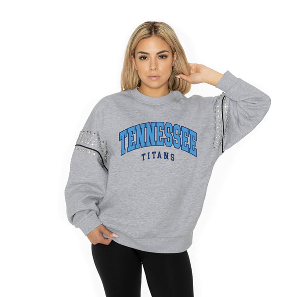 gameday couture TENNESSEE TITANS Competitive Edge Jewel-Trim Pullover