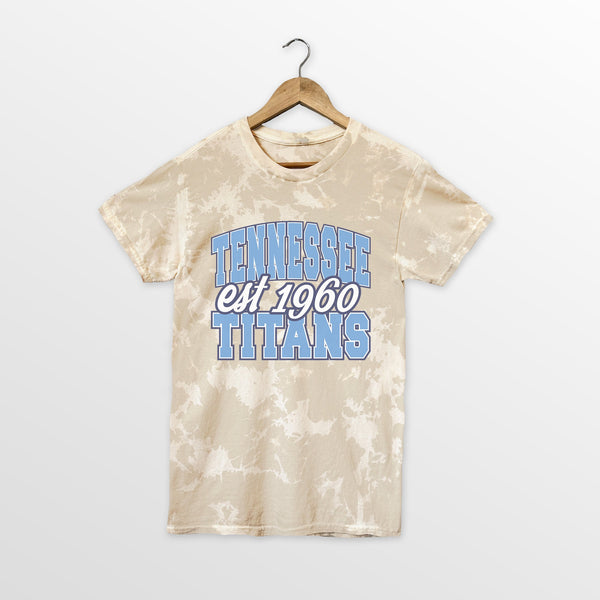 gameday couture TENNESSEE TITANS DEEP ROOTS BLEACH WASH TEE
