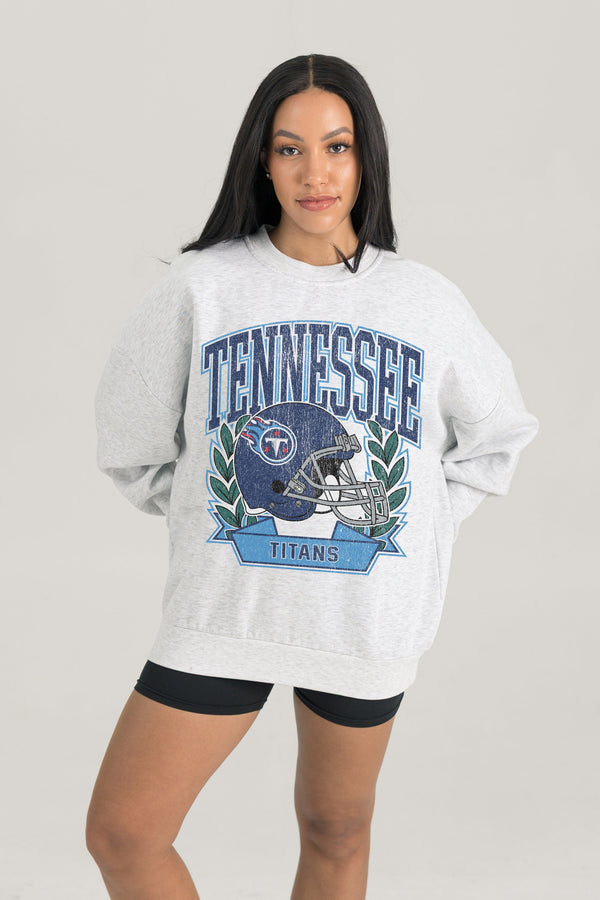 Gameday Couture TENNESSEE TITANS Heritage Fleece Crewneck Pullover