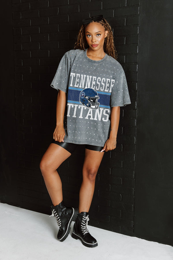 Gameday Couture TENNESSEE TITANS On The Ball Mini Rhinestone Tee