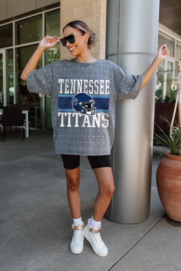 Gameday Couture TENNESSEE TITANS On The Ball Mini Rhinestone Tee