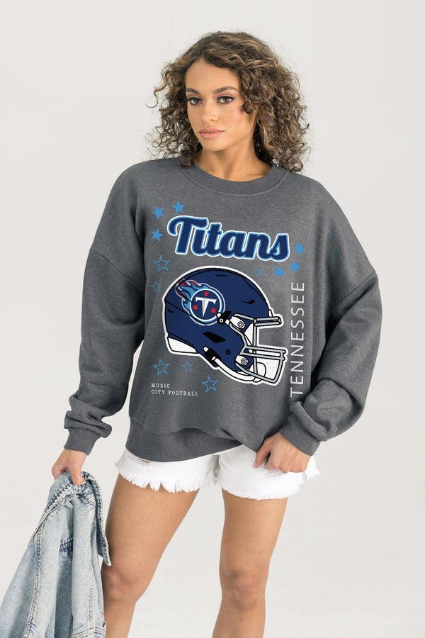 gameday couture TENNESSEE TITANS Ready To Rumble Fleece Crewneck Pullover
