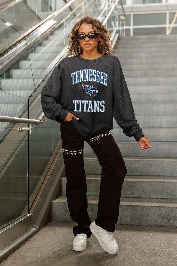 Gameday Couture TENNESSEE TITANS RELENTLESS VINTAGE WASH CORDED PULLOVER