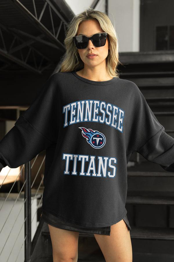 Gameday Couture TENNESSEE TITANS RELENTLESS VINTAGE WASH CORDED PULLOVER