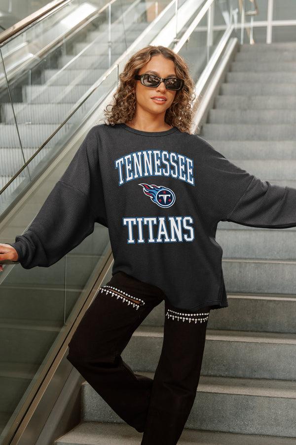 gameday couture TENNESSEE TITANS RELENTLESS VINTAGE WASH CORDED PULLOVER