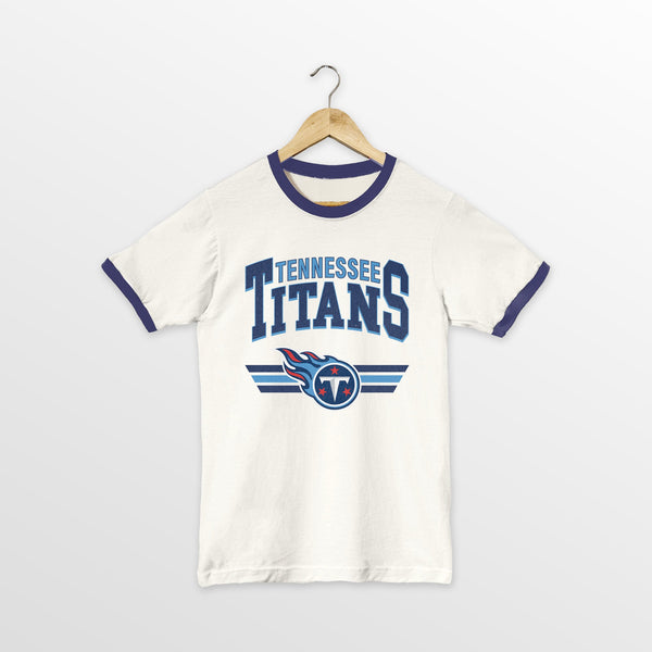 gameday couture TENNESSEE TITANS SWIFT STRIKE VINTAGE RINGER TEE