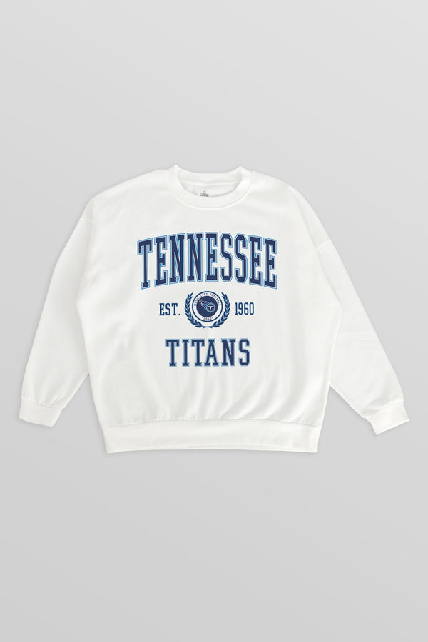 Gameday Couture TENNESSEE TITANS Timeless Triumph Fleece Crewneck Pullover