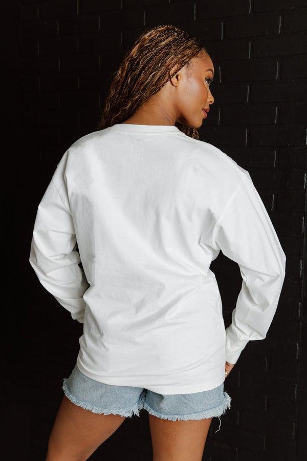 Gameday Couture WASHINGTON COMMANDERS Big Goals Oversized Long-Sleeve Tee