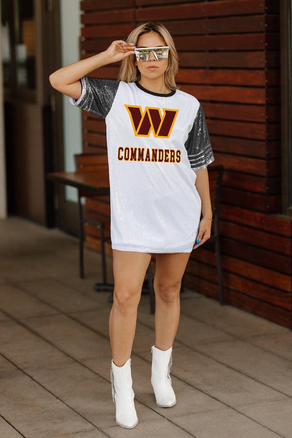 Gameday Couture WASHINGTON COMMANDERS Bling It Sequined Jersey Dress