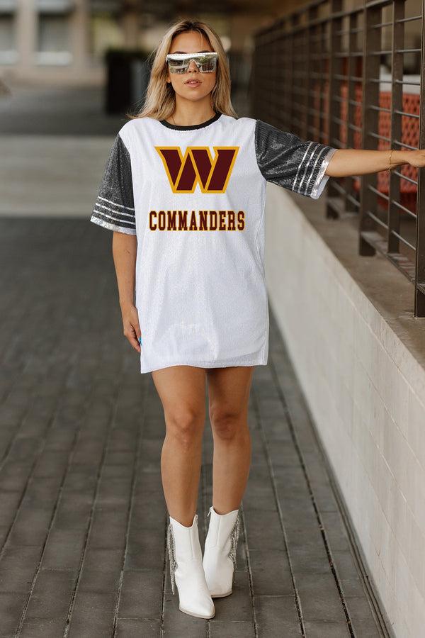 gameday couture WASHINGTON COMMANDERS Bling It Sequined Jersey Dress