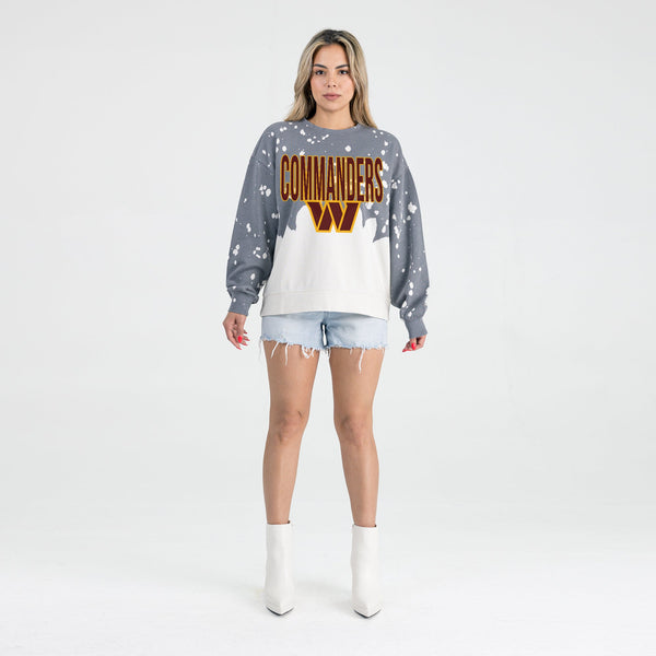 Gameday Couture WASHINGTON COMMANDERS CASUAL FAN LONG-SLEEVE FRENCH TERRY PULLOVER