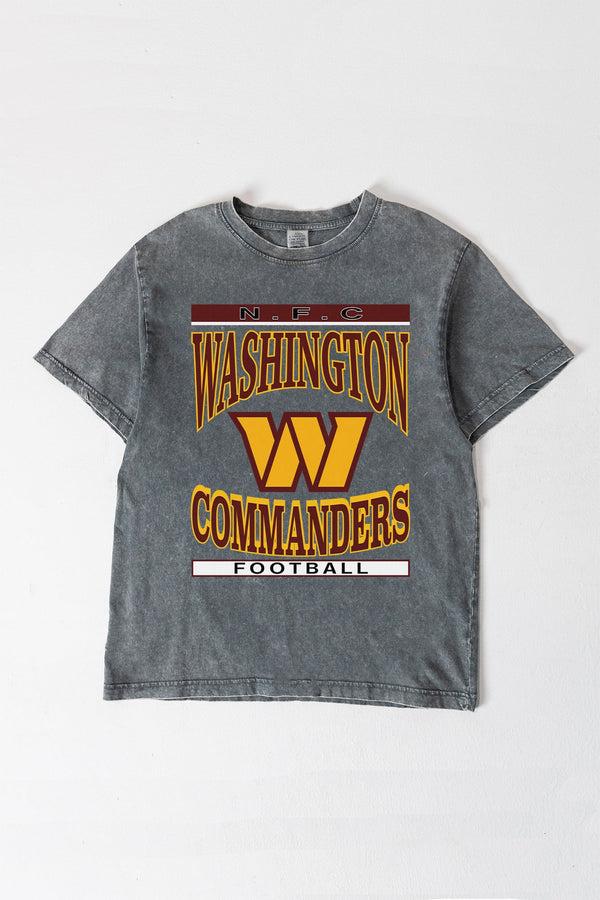 gameday couture WASHINGTON COMMANDERS CLASSIC GRIND WASHED RELAXED FIT TEE