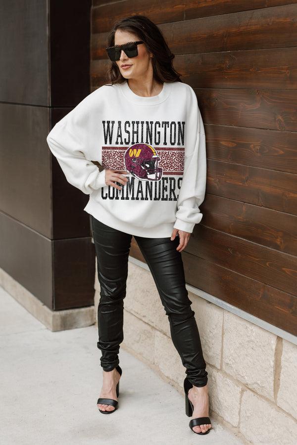 Gameday Couture WASHINGTON COMMANDERS Fair Catch Crewneck Pullover