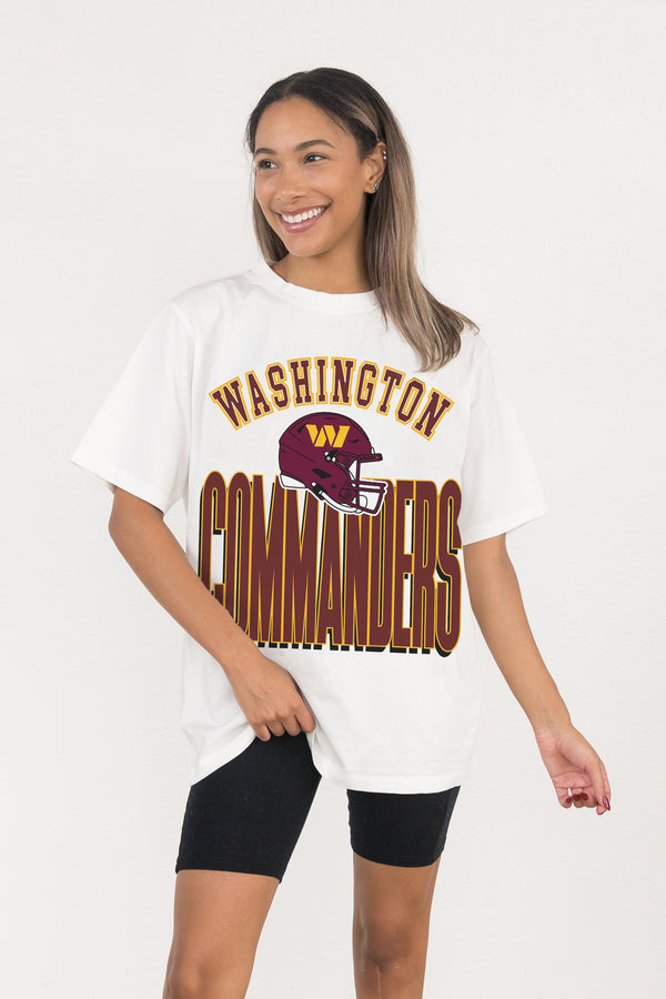 Gameday Couture WASHINGTON COMMANDERS FIERCE FOCUS WASHED RELAXED FIT TEE