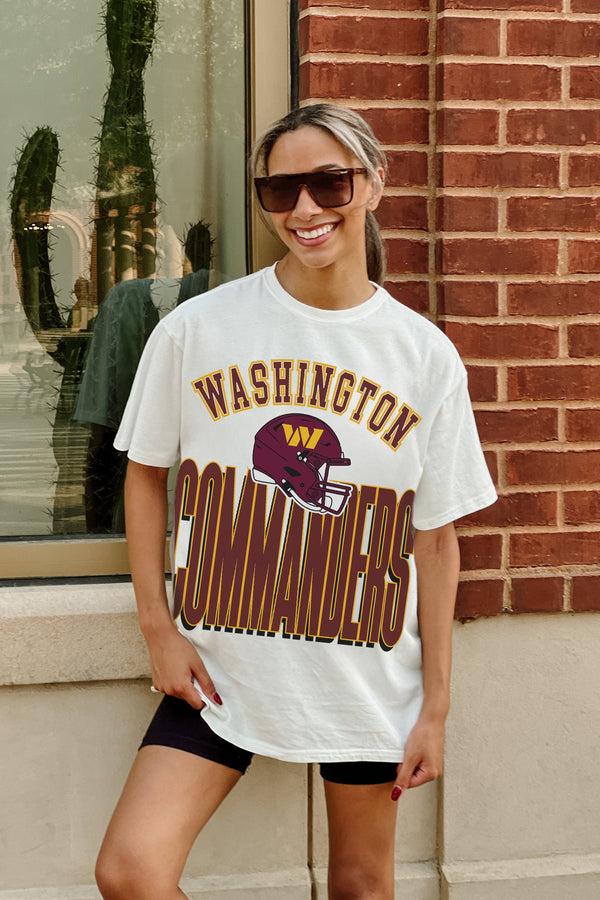 Gameday Couture WASHINGTON COMMANDERS FIERCE FOCUS WASHED RELAXED FIT TEE