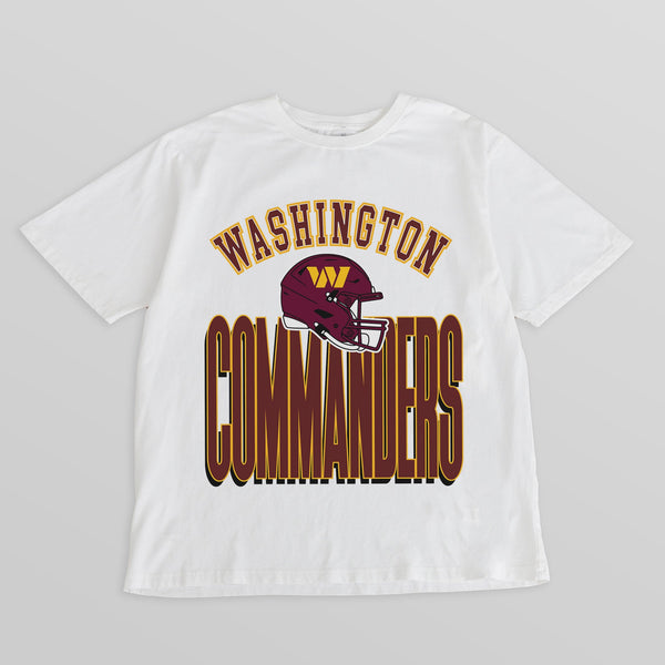 gameday couture WASHINGTON COMMANDERS FIERCE FOCUS WASHED RELAXED FIT TEE